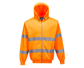 Hi-Vis zippzáros pulóver B305ORRXS