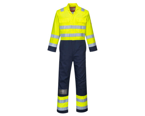 Bizflame Work Hi-Vis antisztatikus overál BIZ7YNR4XL