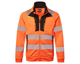 DX4 Hi-Vis kapucnis cipzáras pulóver DX477OBRXXL