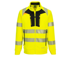 DX4 Hi-Vis kapucnis cipzáras pulóver DX477YBRXL