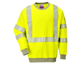 Lángálló, antisztatikus, Hi-Vis pulóver FR72YERXXXL