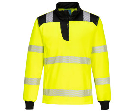 PW3 Hi-Vis 1/4 Zippzáras hosszú ujjú póló PW326YBRXXL