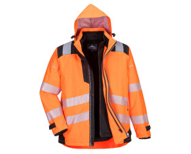 PW3 Hi-Vis 3-in-1 kabát PW365OBRXXXL