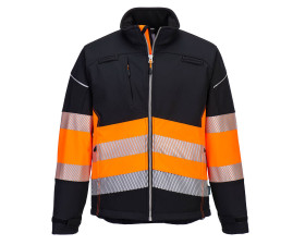 PW3 Hi-Vis Class 1 Softshell kabát (3L) PW375BKOXXXL