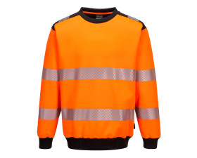 PW3 HI-VIS KÖRNYAKÚ PULÓVER PW379OBR4XL