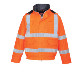 Bizflame Rain Hi-Vis Antistatic FR bomber kabát S773ORRS