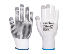 Grip 13 PVC pöttyös érintőképernyős kesztyű (12 pár)