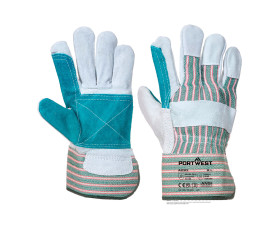 Dupla tenyerű bőr védőkesztyű