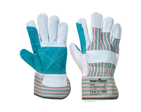 Dupla tenyerű bőr védőkesztyű