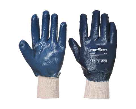 Nitril csuklóig mártott kesztyű