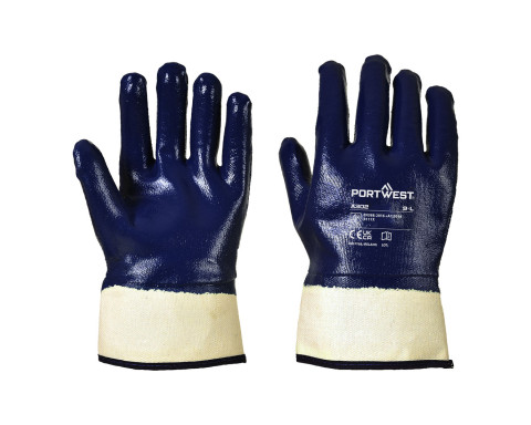 Csuklóig mártott nitril kesztyű