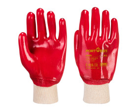 PVC csuklóig mártott kesztyű