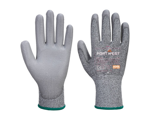 PU tenyérmártott MR vágásbiztos védőkesztyű