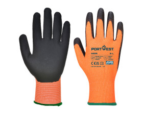 Láthatósági vágásbiztos kesztyű - PU