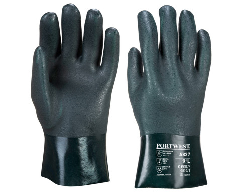 Duplán mártott PVC védőkesztyű 27 cm