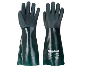 Duplán mártott PVC védőkesztyű 45cm