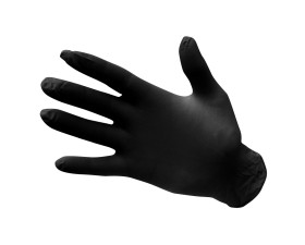 Púdermenetes nitril egyszer használatos kesztyű (100db)