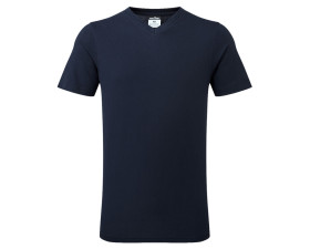 V-nyakú pamut póló