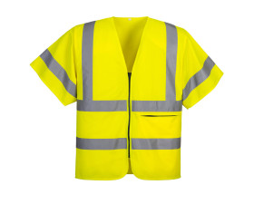 Rövid ujjú cipzáras mellény