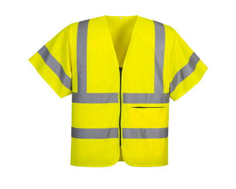 Rövid ujjú cipzáras mellény