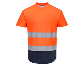 Kéttónusú Mesh póló