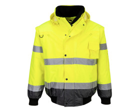 Hi-Vis 3 az 1-ben kontrasztos bomber dzseki