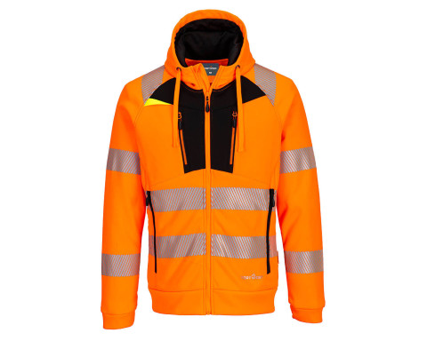 DX4 Hi-Vis cipzáras kapucnis pulóver