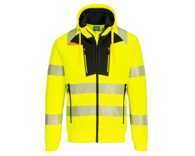 DX4 Hi-Vis cipzáras kapucnis pulóver