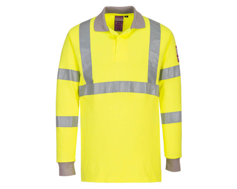 Lángálló antisztatikus jól láthatósági hosszú ujjú pólóing