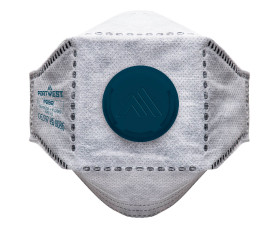 EAGLE FFP2 szénszelepes, összehajtható, lapos légzőkészülék (10 darab)