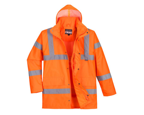 Hi-Vis légáteresztő rain traffic kabát