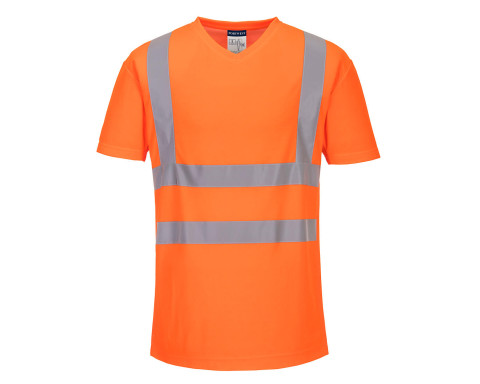 Hi-Vis pamut póló pamut hálós betétes póló S/S