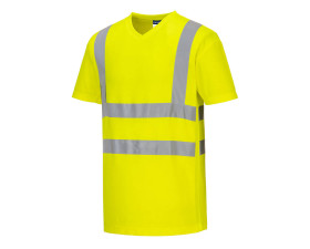 Hi-Vis pamut póló pamut hálós betétes póló S/S