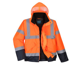 Hi-Vis kéttónusú bomber kabát