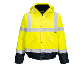 Hi-Vis kéttónusú bomber kabát