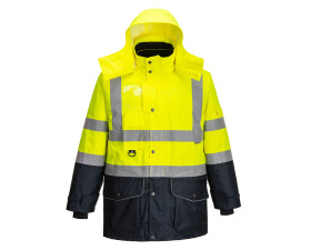 Hi-Vis 7 az 1-ben kontraszt Traffic kabát