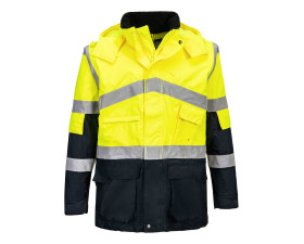 Hi-Vis kéttónusú lélegző kabát