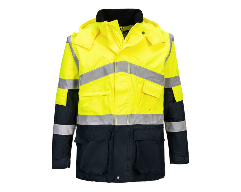 Hi-Vis kéttónusú lélegző kabát