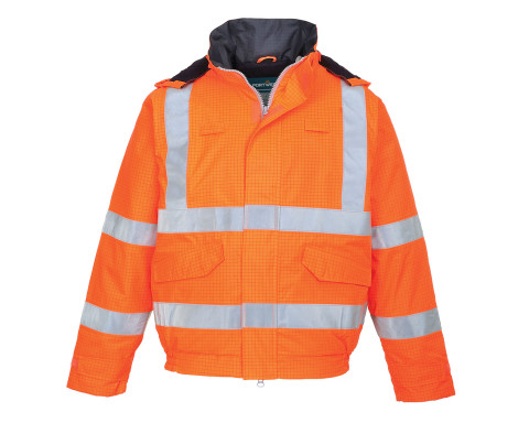 Bizflame Rain Hi-Vis Antistatic FR bomber kabát