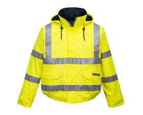Bizflame Rain Hi-Vis Antistatic FR bomber kabát